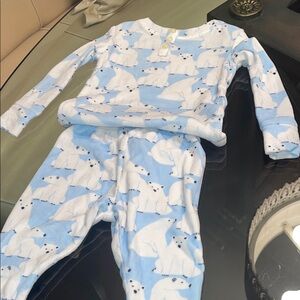 Wondershop Blue and White Polar Bear Kids Pajama Set